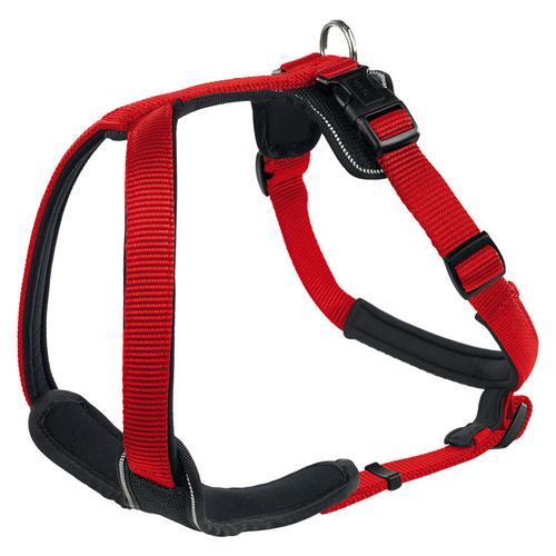 Hunter Geschirr Neopren rot/schwarz, Größe: M/1 / Breite: 2,0 cm