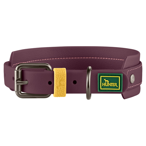 Hunter Halsband Havanna brombeer, Größe: L-XL / 65 cm / Breite: 4,0 cm