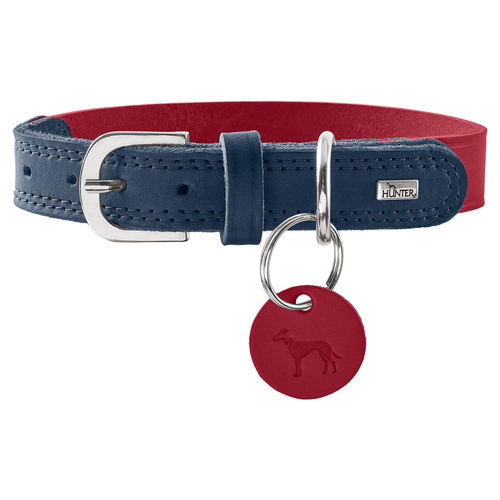 Hunter Halsband Lemvig rot/dunkelblau