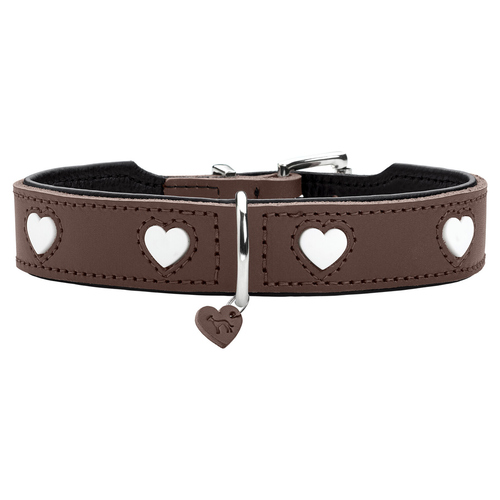 Hunter Halsband Love braun/schwarz, Größe: XL / Größe: 75 cm / Breite: 3,9 cm