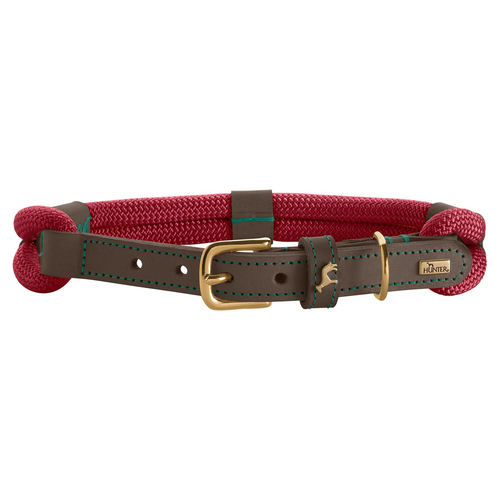 Hunter Halsband Malia weinrot/dunkelbraun