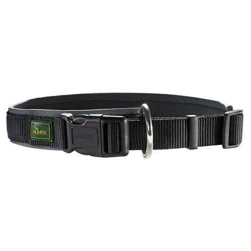 Hunter Halsband Neopren Vario Plus schwarz/grau, Größe: L-XL / Breite: 2,5 cm