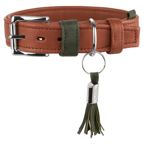 Hunter Halsband Portofino cognac/oliv, Größe: L / 65 cm