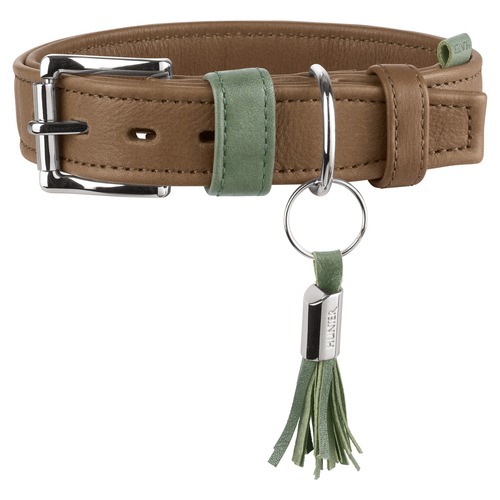 Hunter Halsband Portofino taupe/türkis, Größe: L / 65 cm