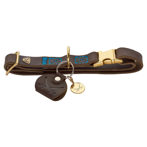 Hunter Halsband Sansibar dunkelbraun, Größe: L / Breite: 2,0 cm