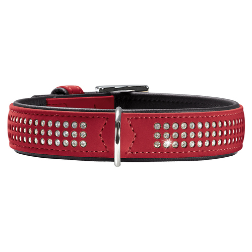 Hunter Halsband Softie Triluxe rot/schwarz, Größe: 55 cm