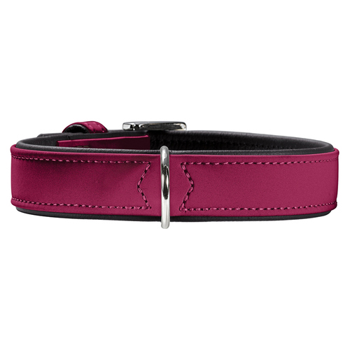 Hunter Halsband Softie himbeer/schwarz, Größe: 45 cm / Breite: 2,8 cm