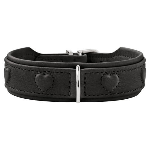 Hunter Halsband Soho X Love schwarz, Größe: XS / Breite: 2,6 cm