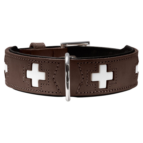 Hunter Halsband Swiss braun/schwarz, Größe: 65 cm / Breite: 3,9 cm