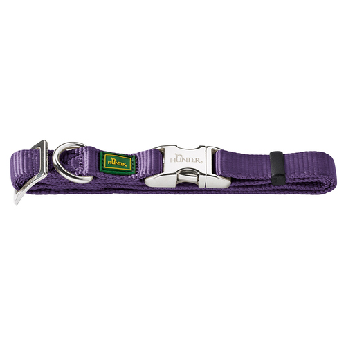 Hunter Halsband Vario-Basic ALU-Strong violett, Größe: L / Breite: 2,0 cm