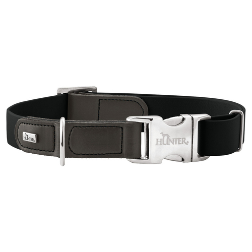 Hunter Halsband Wolmar Alu-Strong schwarz/grau, Größe: XL / Breite: 2.4 cm
