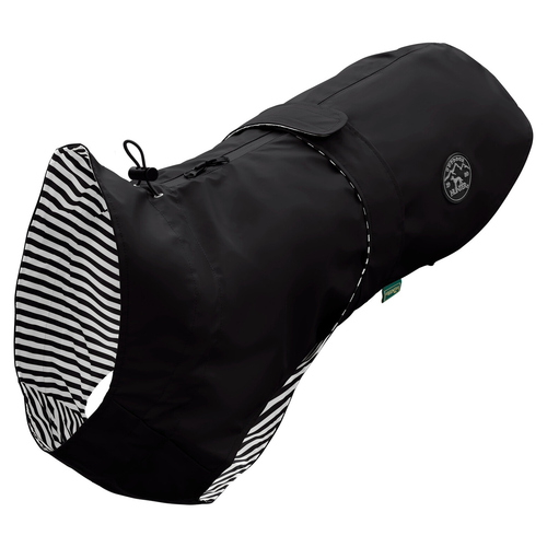 Hunter Hunde-Regenmantel Milford schwarz, Rückenlänge: 65 cm