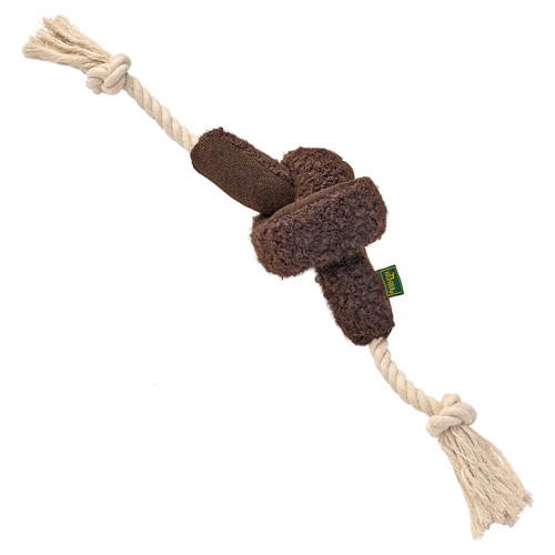 Hunter Hundespielzeug Madrid mit Tau braun Hunter Hundespielzeug Madrid mit Tau braun