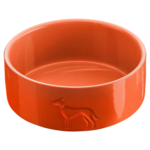 Hunter Keramik-Napf Osby Glazed orange für Hunde, Fassungsvermögen: 2500 ml