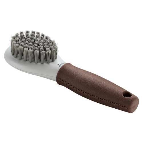 Hunter Pflegebürste Spa extra weich braun/grau für Hunde