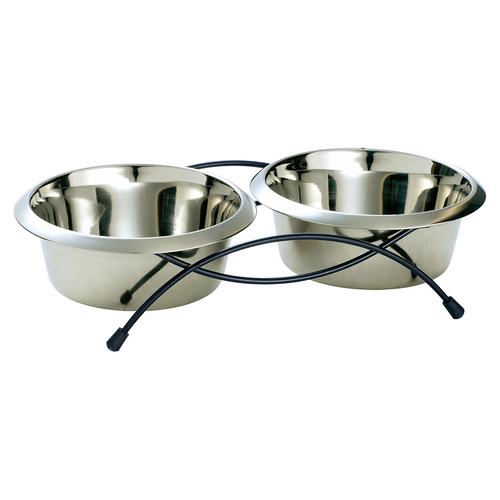 Hunter Smart Doppelnapf Edelstahl Double, Fassungsvermögen: 250 ml Hunter Smart Doppelnapf Edelstahl Double, Fassungsvermögen: 250 ml