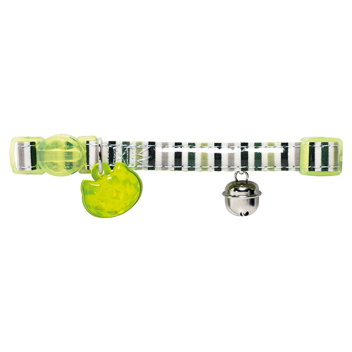 Hunter Smart Katzenhalsband Glossy Stripes grün