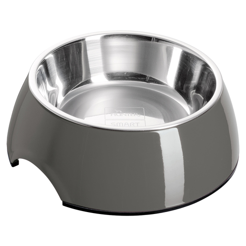 Hunter Smart Melamin-Napf grau für Katzen, Fassungsvermögen: 350 ml