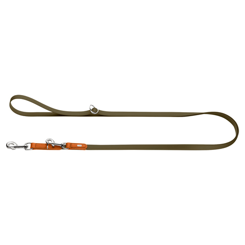 Hunter Stufenlos verstellbare Führleine Wolmar khaki/orange