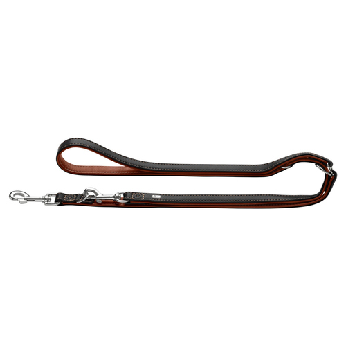 Hunter Verstellbare Führleine Canadian Up schwarz/cognac