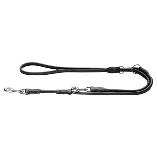 Hunter Verstellbare Führleine Round & Soft Canadian Up schwarz