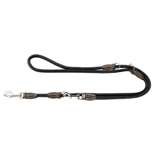 Hunter Verstellbare Führleine Round & Soft Hunting schwarz