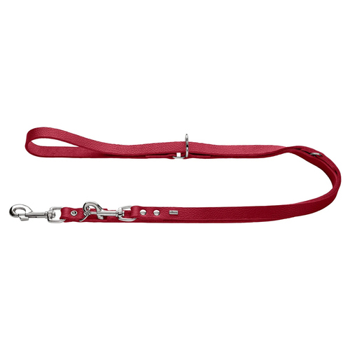 Hunter Verstellbare Führleine Valdivia rot, Maße: 20 mm / 200 cm