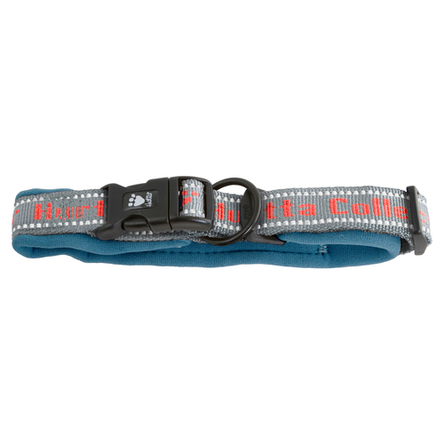 Hurtta Halsband pfefferminz-grau-lachs, Größe: 35 cm