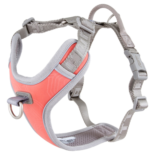 Hurtta Hundegeschirr Venture No-Pull Harness coral, Größe: 60-80 cm