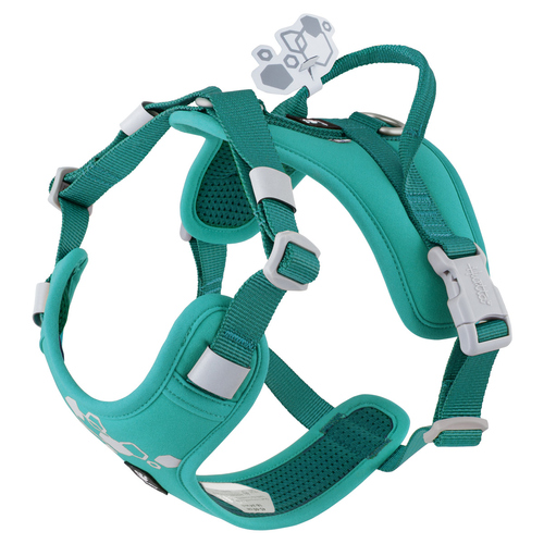Hurtta Hundegeschirr Weekend Warrior Harness II ECO peacock, Größe: 65-80 cm Hurtta Hundegeschirr Weekend Warrior Harness II ECO peacock, Größe: 65-80 cm