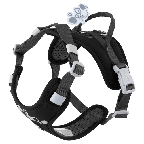 Hurtta Hundegeschirr Weekend Warrior Harness II ECO raven, Größe: 55-70 cm Hurtta Hundegeschirr Weekend Warrior Harness II ECO raven, Größe: 55-70 cm