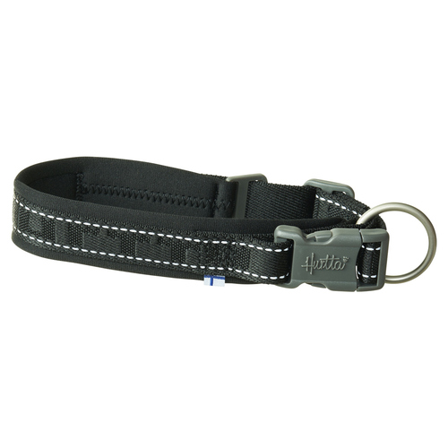 Hurtta Hundehalsband Casual half ECO raven, Größe: 25-35 cm Hurtta Hundehalsband Casual half ECO raven, Größe: 25-35 cm