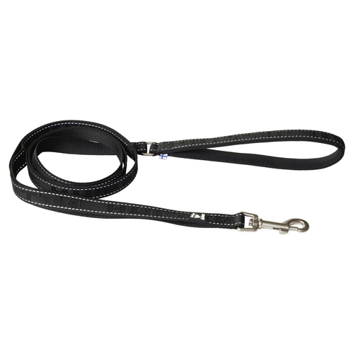 Hurtta Hundeleine Casual reflective leash ECO raven, Größe: 180 cm / 20 mm