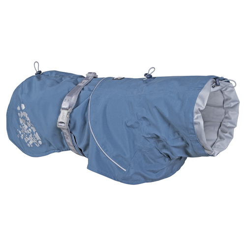 Hurtta Monsoon Regenmantel blau, Größe: 80 / Rückenlänge: 74-85 cm