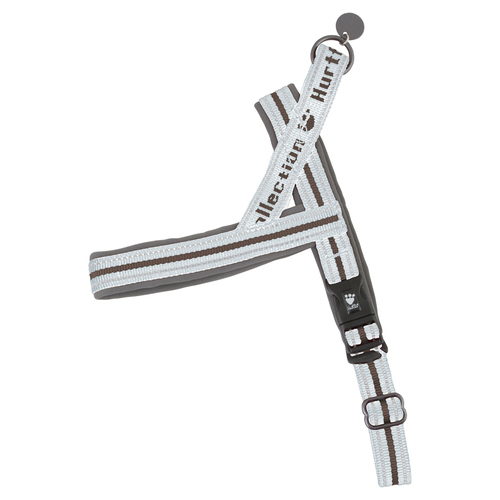 Hurtta Norweger Geschirr silbergrau, Größe: 35 cm / Halsumfang: max. 37 cm