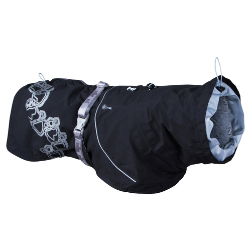 Hurtta Regenmantel Drizzle schwarz, Größe: 40 cm