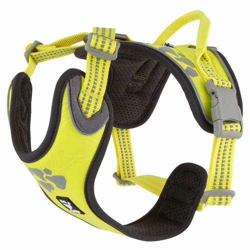 Hurtta Weekend Warrior Geschirr neongelb, Verstellmöglichkeit: 45-60 cm