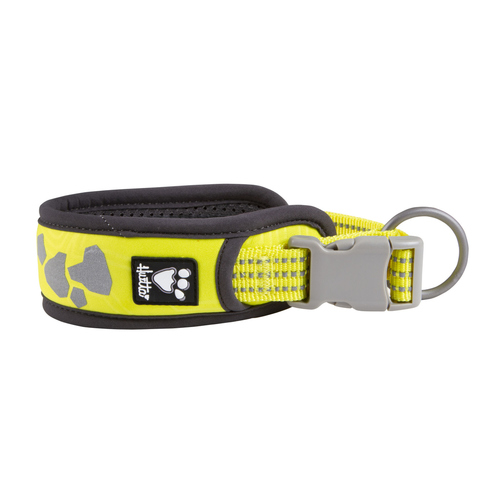 Hurtta Weekend Warrior Halsband neongelb, Verstellmöglichkeit: 45-55 cm