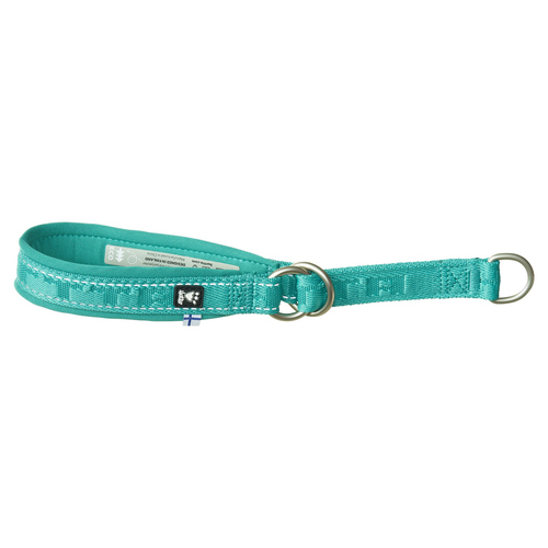 Hurtta Zug-Stop-Hundehalsband Casual half choke collar ECO peacock