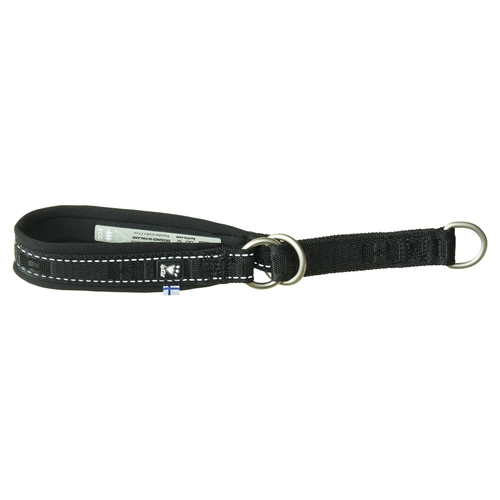 Hurtta Zug-Stop-Hundehalsband Casual half choke collar ECO raven