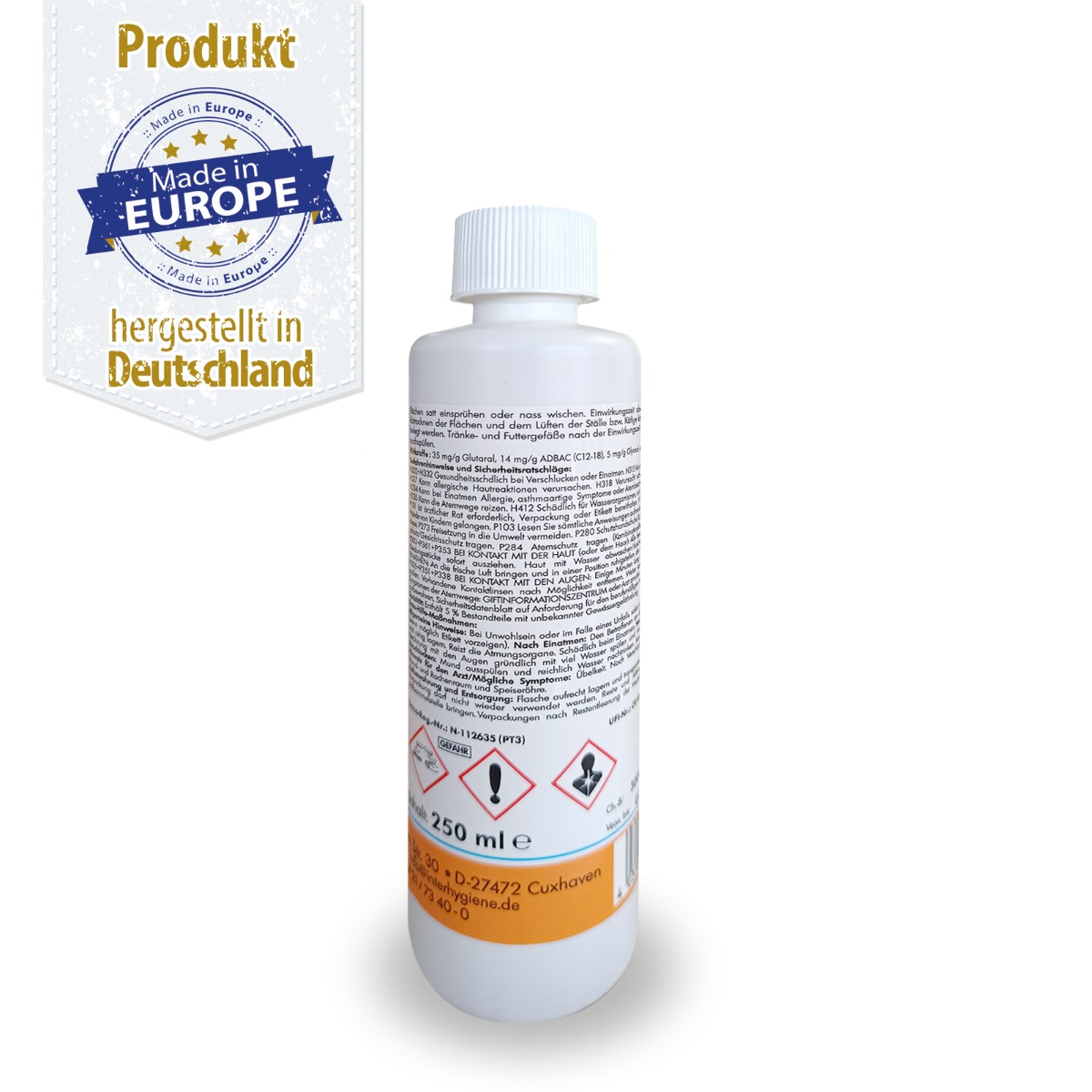 INTER®HYGIENE - RHODASEPT - Konzentrat - Stalldesinfektionsmittel für Kleintierkäfige - 250 ml
