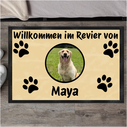 Individuelle Fußmatte "Mein Revier"