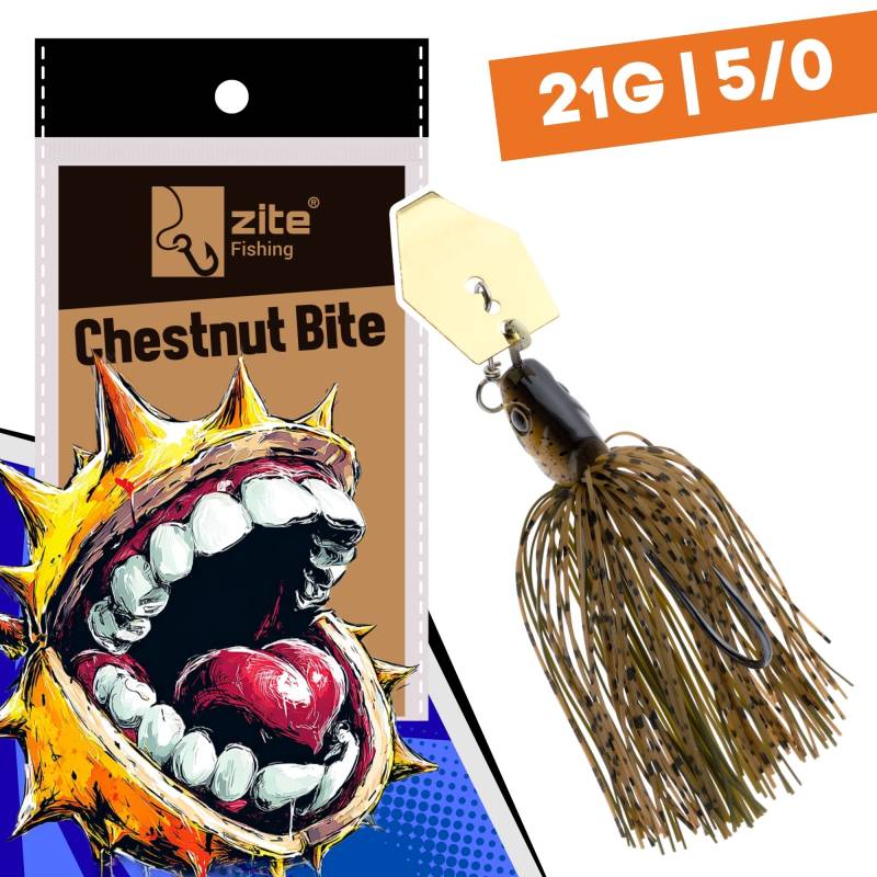 Inzite Blader Bladed Jig 21g – Haken 5/0 – Chestnut Bite – Starke Vibration & Trailerfähig Inzite Blader Bladed Jig 21g – Haken 5/0 – Chestnut Bite – Starke Vibration & Trailerfähig