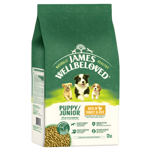 JAMES WELLBELOVED Junior Truthahn + Reis 12 kg