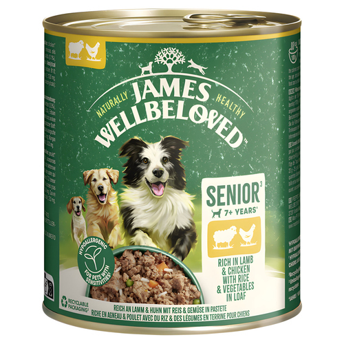 JAMES WELLBELOVED Senior Lamm + Huhn 800 g - 6 Stück