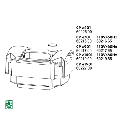 JBL Ersatzteil CP e1901 Pumpenkopf greenline