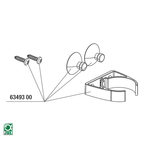 JBL Ersatzteil Halterung-Set für CO2 CountSafe