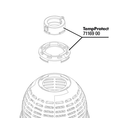 JBL Ersatzteil TempProtect II Halterung Set