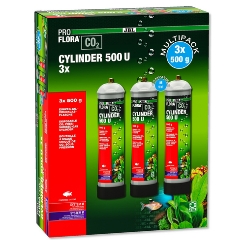 JBL ProFlora CO2 Cylinder 500 U 3x