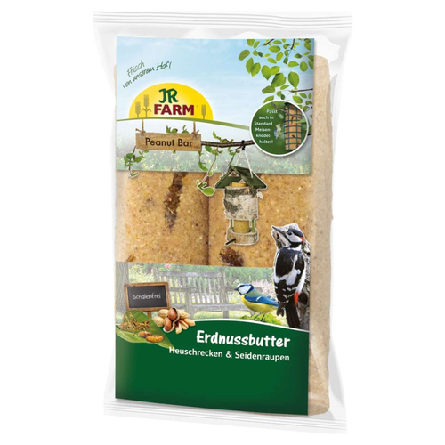 JR Farm Garden Peanut Bar 2er Pack Heuschrecken & Seiden 700 g - 3 Stück